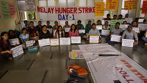 Members of 'Students Against Fee Hike' at IIT Bombay | Express