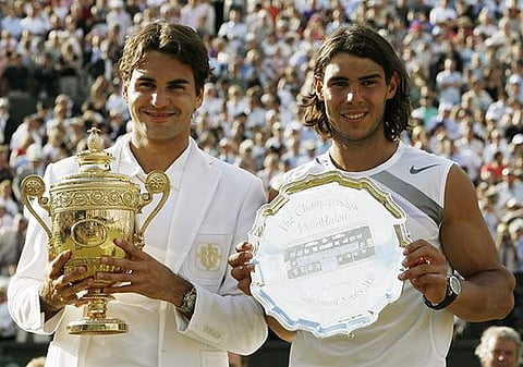 Tennis stars Roger Federer (L) and Rafael Nadal (File | AP)