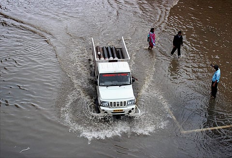 A waterlogged road (PTI file image used for representational purpose only)