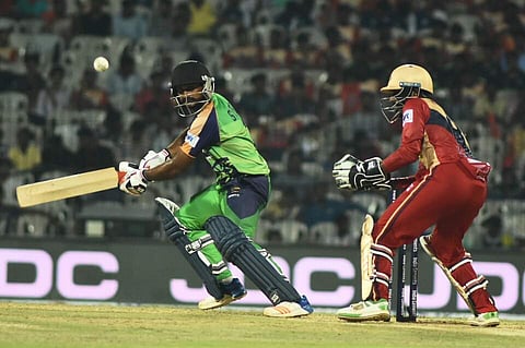 Thalaivan Sargunam scored an unbeaten 50 on Saturday | ASHWIN PRASATH