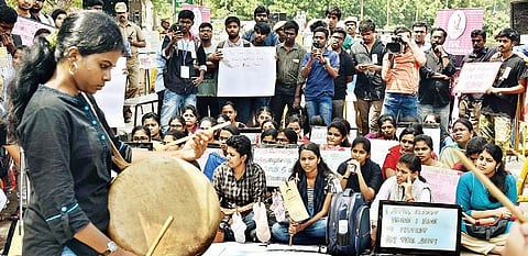 Dhagam Foundation protest