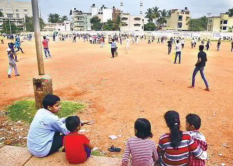 The playground in Bamboo Bazaar where a Metro station is proposed to come up | Pushkar V