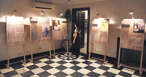 Partition unravelled in shades of sepia