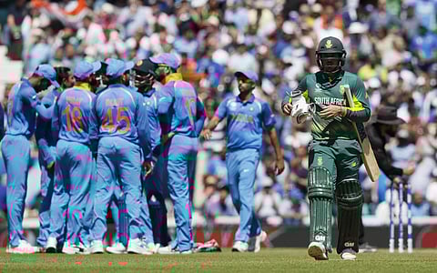 File Photo of India-South Africa ODI match in Champions Trophy 2017. | AP