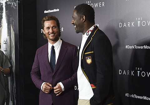 Actors Matthew McConaughey, left, and Idris Elba attend a special screening of 'The Dark Tower'. | Evan Agostini/Invision/AP