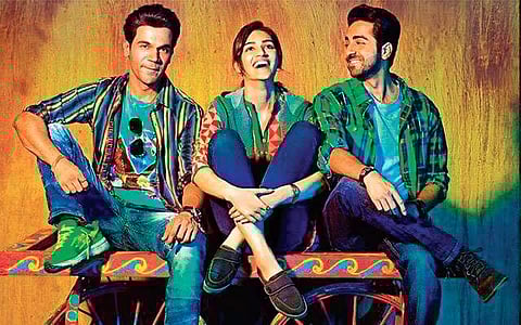 Rajkumar Rao, Kriti Sanon and Ayushmann Khurrana in Bareilly Ki Barfi