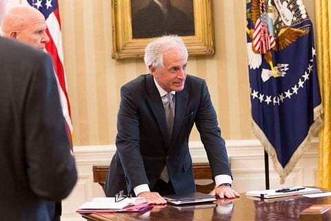 Senator Bob Corker ( Image courtesy Twitter @SenBobCorker)