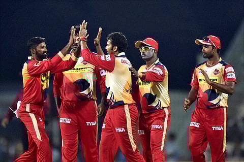 Chepauk Super Gillies players celebrate. (File | PTI)