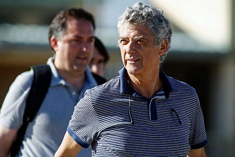 Angel Maria Villar leaves the prison of Soto del Real near Madrid | AFP