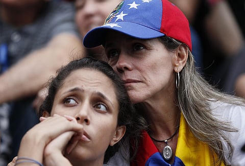 Anti-government demonstrators in Venezuela. (File Photo | AP)