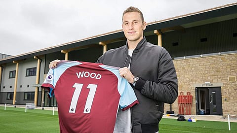 Chris Wood, who joins on a four year deal, is Burnley manager Sean Dyche's first signing of the transfer window. (Photo | Burnley Twitter)