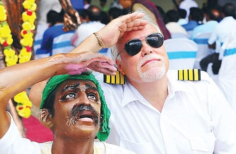 All eyes were set on skies at Jakkur Airfield in Bengaluru on Monday | nagesh polali