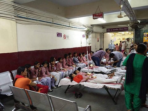 Image used for representational purpose: In May, around 200 children had to be hospitalised after toxic fumes spread due to chemical leakage at a container depot near two schools in southeast Delhi’s Tughlakabad area. ( Shekhar Yadav|EPS)