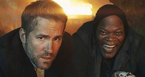 Ryan Reynolds and Samuel L Jackson in a still from The Hitman's Bodyguard. (Photo | Lionsgate Films)