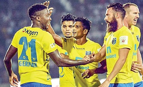 The Kerala Blasters players