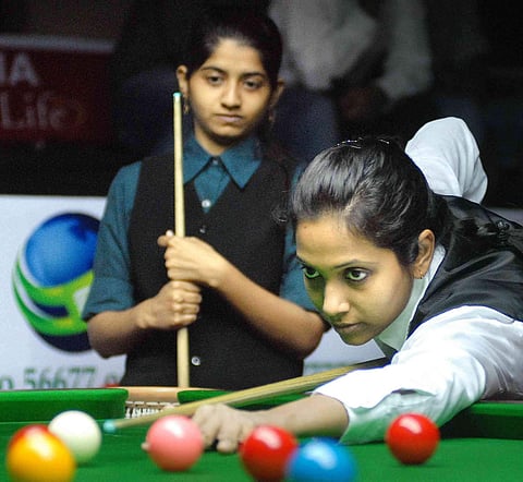 Vidya Pillai became the first Indian woman to reach the finals of the WLBSA World Women’s Snooker Championship in 2017. (File | Express Photo Service)
