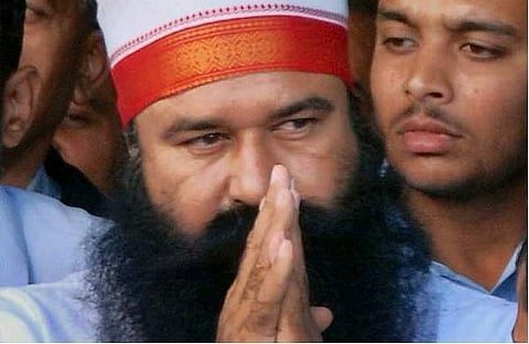 Dera Sacha Sauda Chief Baba Gurmeet Ram Rahim Singh (File | PTI)