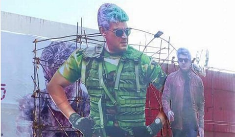 Ajith's 'Vivegam' has gone on to break the record held by Rajinikanth's 'Kabali' for being the highest opening day collection at the Chennai box-office. (Photo | Twitter)