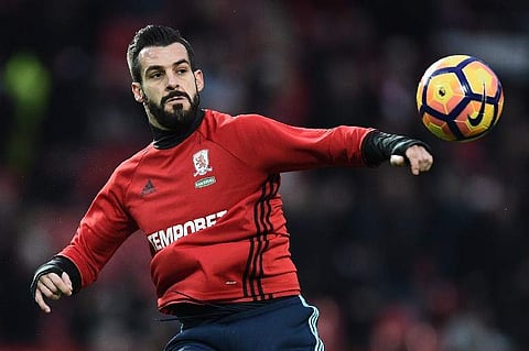 Middlesbrough's former striker Alvaro Negredo