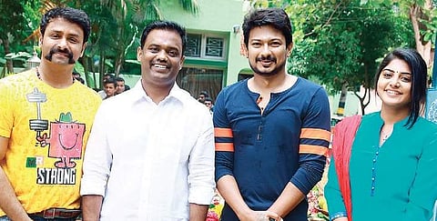 Now, Vijay Sethupathi has lent his voice to Udhayanidhi Stalin’s upcoming venture, Ippadai Vellum, directed by Gaurav Narayanan.