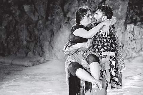 A scene from Neelam Mansingh’s play Dark Borders