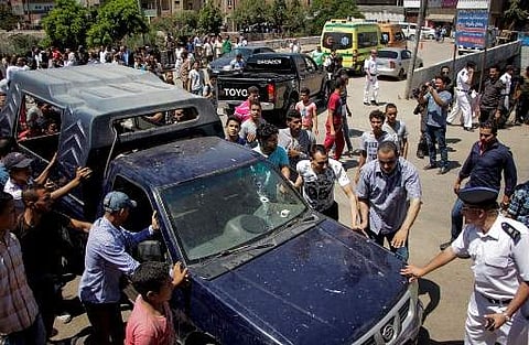 Three unknown attackers riding in a 4x4 vehicle yesterday opened fire on a policeman (AFP)