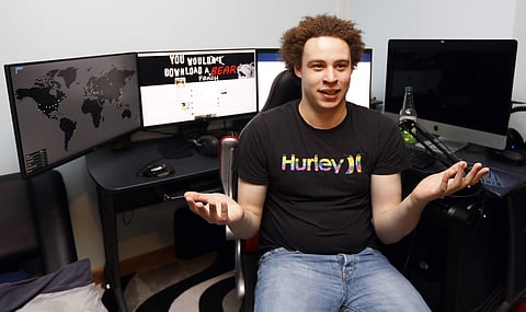 U S authorities said Hutchins was detained in Las Vegas (AP)