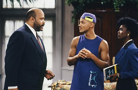 James Avery as Philip Banks, Will Smith as William 'Will' Smith, and Janet Hubert as Vivian Banks in 'The Fresh Prince of Bel-Air'. (Photo | NBC/Warner Bros.)