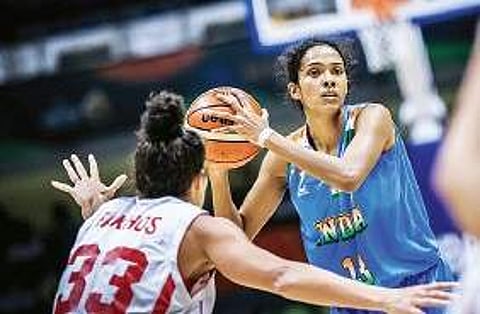 Jeena P S at the tourney