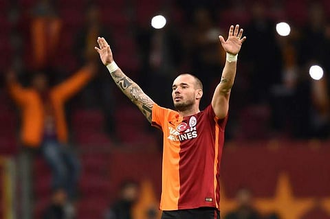 Wesley Sneijder will undergo a medical on Monday and could put pen to paper later in the day. | AFP