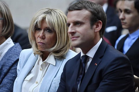 French First Lady Brigitte Macron and French President Emmanuel Macron. (File photo | AP)