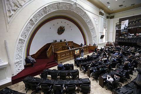 A session of the National Assembly in Caracas, Venezuela on Monday. (Photo | AP)