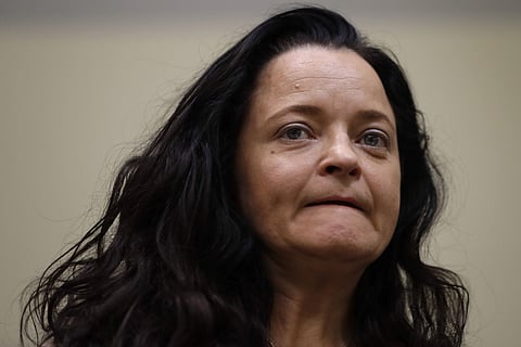 terror suspect Beate Zschaepe sits in the court room in Munich. (Photo | AP)