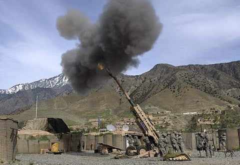 Soldiers man their M-777 howitzer as they fire practice shots. (AFP file image used for representation only)