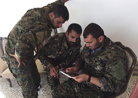 Kurdish fighters in Mosul (FIle | AP)