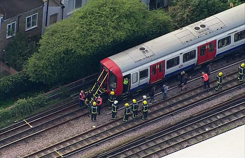 London ambulance service said they had sent multiple crews to the Parsons Green station and 22 people were hospitalized, though none had life-threatening injuries. (Photo | AP)