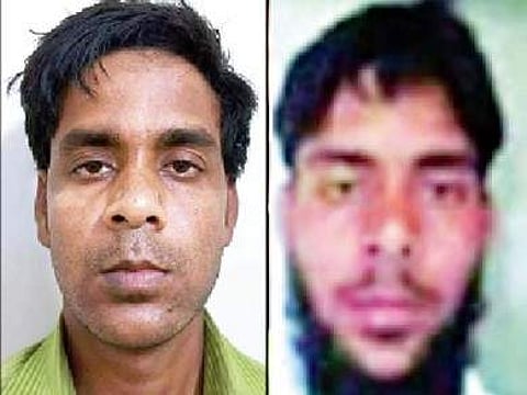 Then and Now: (L) Burdwan bomb blast accused Burhan Sheikh after he was nabbed and (R) Burhan Sheikh at the Burdwan bomb blast in 2014.