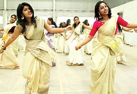 A clip from the dance video