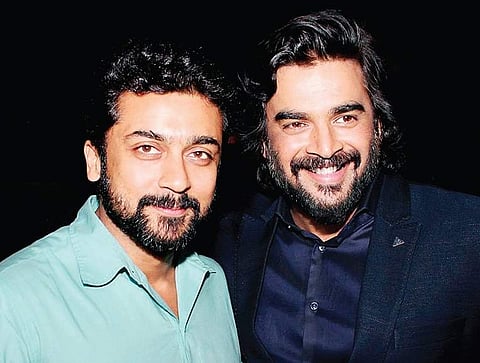 Suriya with Madhavan