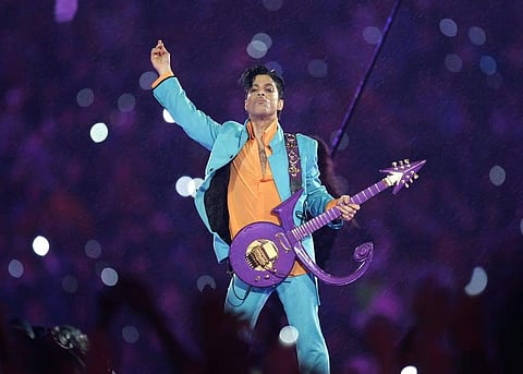Late singer, songwriter and record producer Prince performing at a Superbowl. (File | Associated Press)