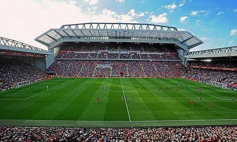 Liverpool's home ground Anfiled ( Courtesy - liverpoolfc.com)