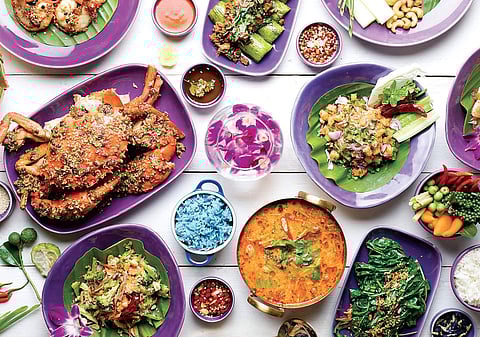 A Thai feast served at Nara Thai Mumbai