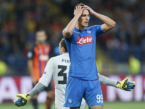 Napoli striker Arkadiusz Milik (File | AP)