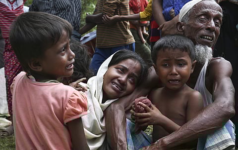 The UN has warned of a humanitarian 'nightmare' unfolding in Bangladesh's refugee camps, where half a million people have taken shelter after fleeing violence in Myanmar in unprecedented waves.|AP