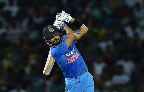 Indian skipper Virat Kohli scored an elegant 82 runs or 54 balls guiding India to victory over Sri Lanka. (PTI)
