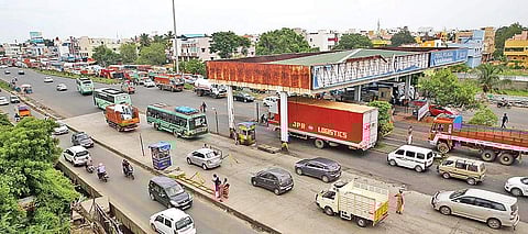 The traffic police have conveyed their fears regarding the safety of commuters who make use of the Chennai Bypass to NHAI | sunish p surendran