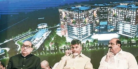CM lays foundation stone for Amaravati American Institute of Medical Sciences
