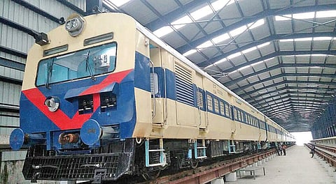 One of the 24 caoches which have arrived at Banaswadi from Kapurthala for the proposed suburban network for the City | EXPRESS PHOTO