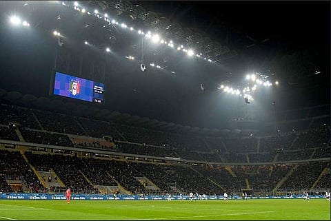 San Siro Stadium in Italy is the shared homeground for the rivaling Milan sides (Twitter/OptaPaolo)