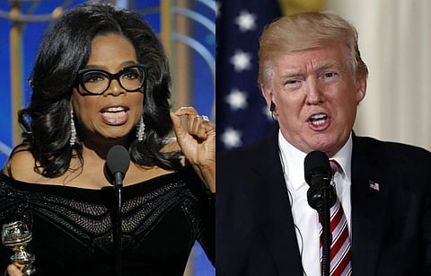 Oprh Winfrey and Donald Trump.